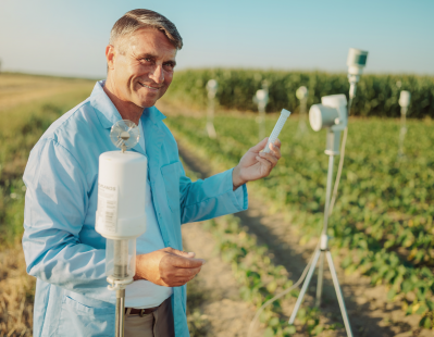 plant pathogen spore monitoring agricultural field testing